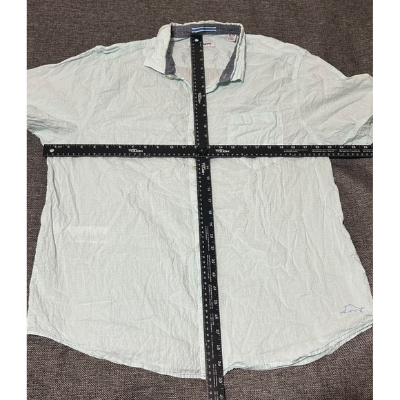 Tommy Bahama Men's XL Light Blue Short Sleeve Shirt - Picture 2 of 5